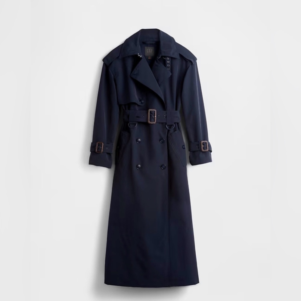 NWT Navy GapStudio Trench Coat size XS